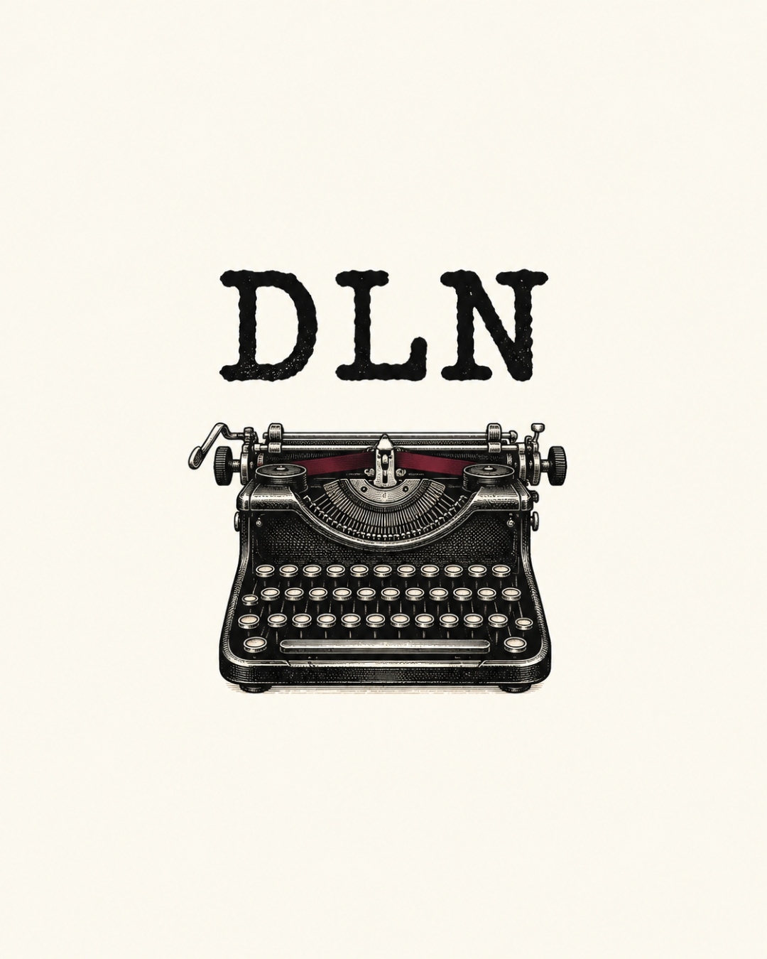 DLN typewriter logo