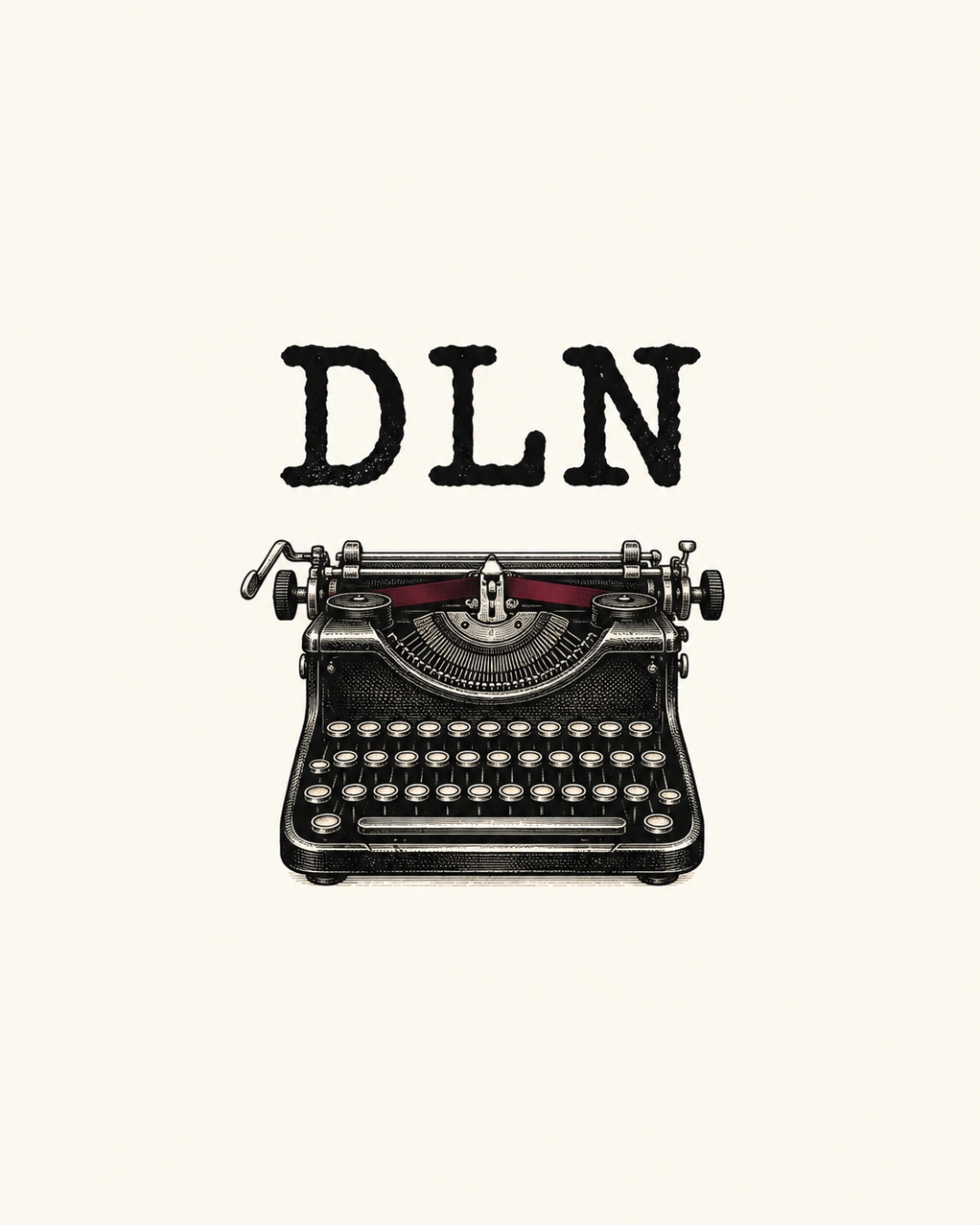 DLN typewriter logo